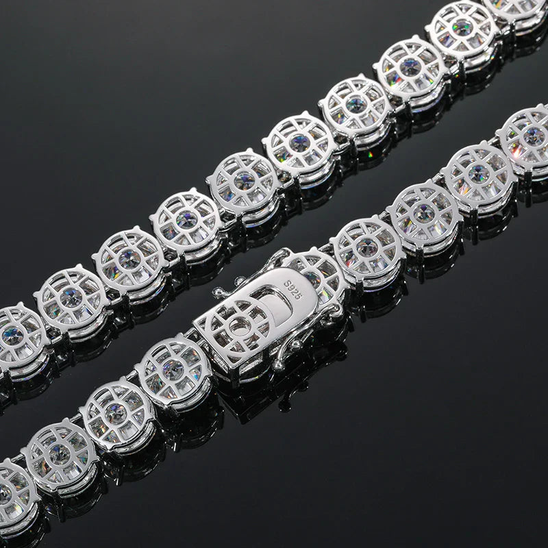 10mm Moissanite Tennis Necklace