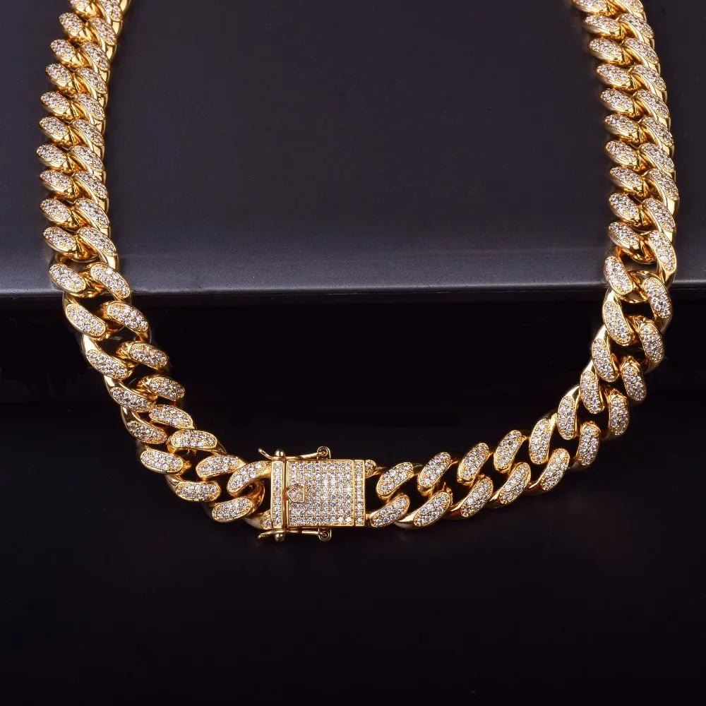 12mm Miami Cuban Link Chain