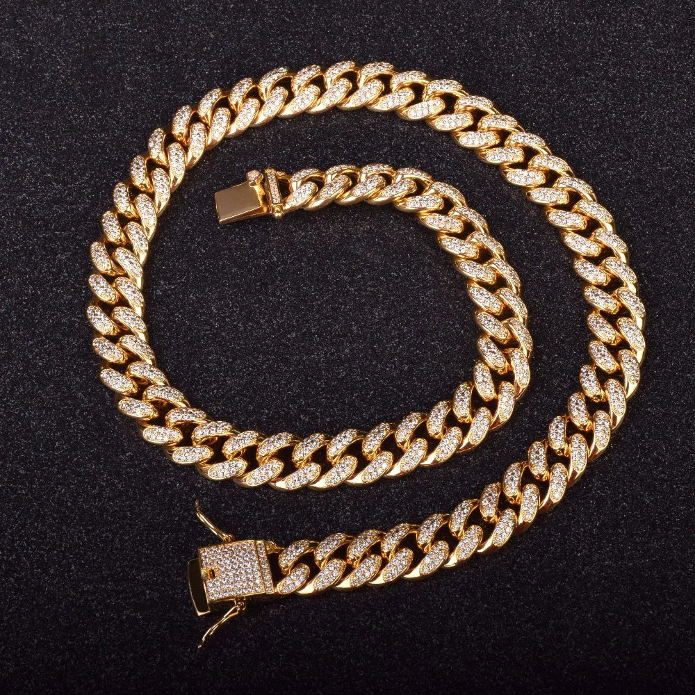 12mm Miami Cuban Link Chain