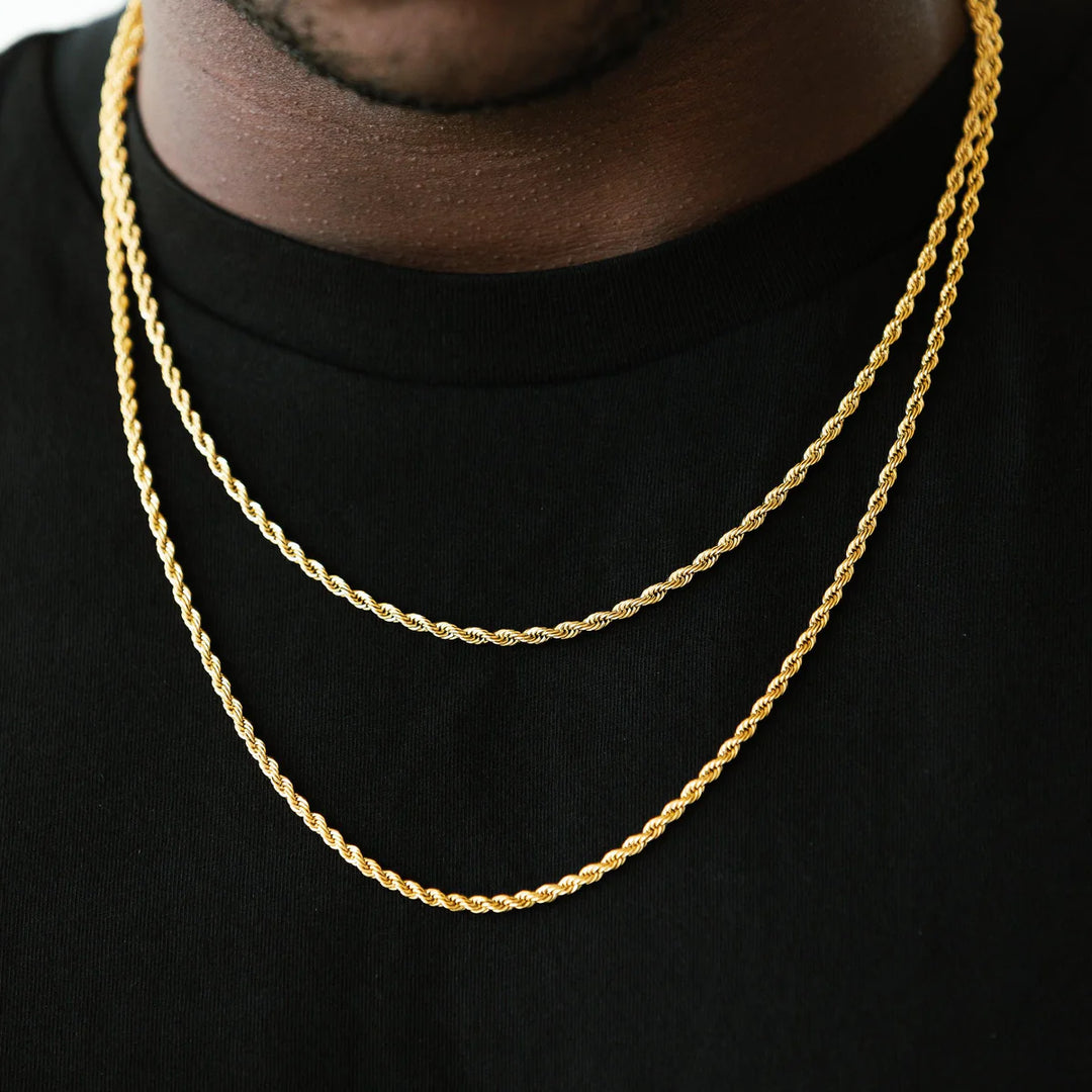 3mm Rope Chain - Gold