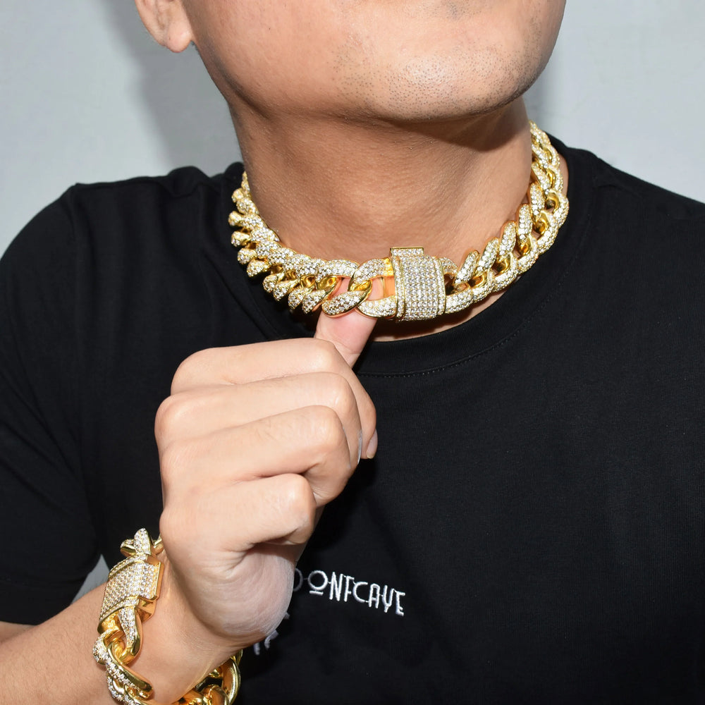 23mm Miami Cuban Link Chain Necklace