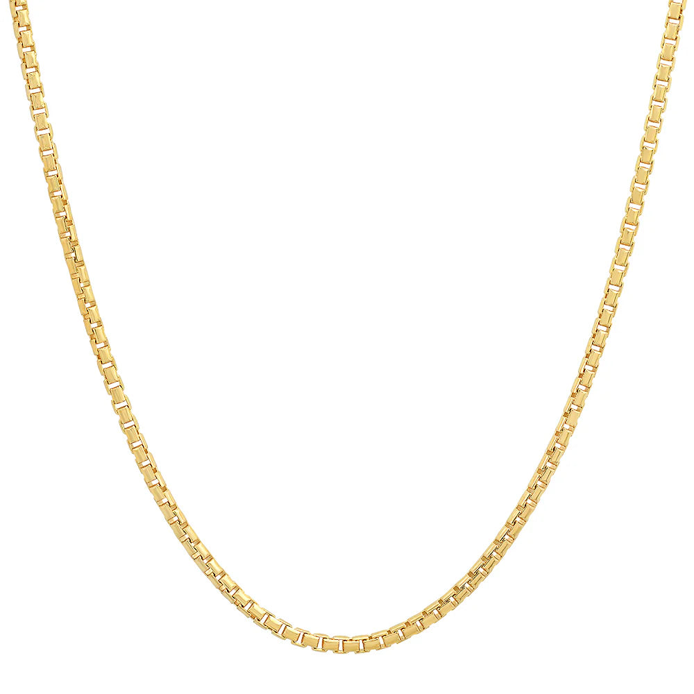 2mm Box Chain - Gold