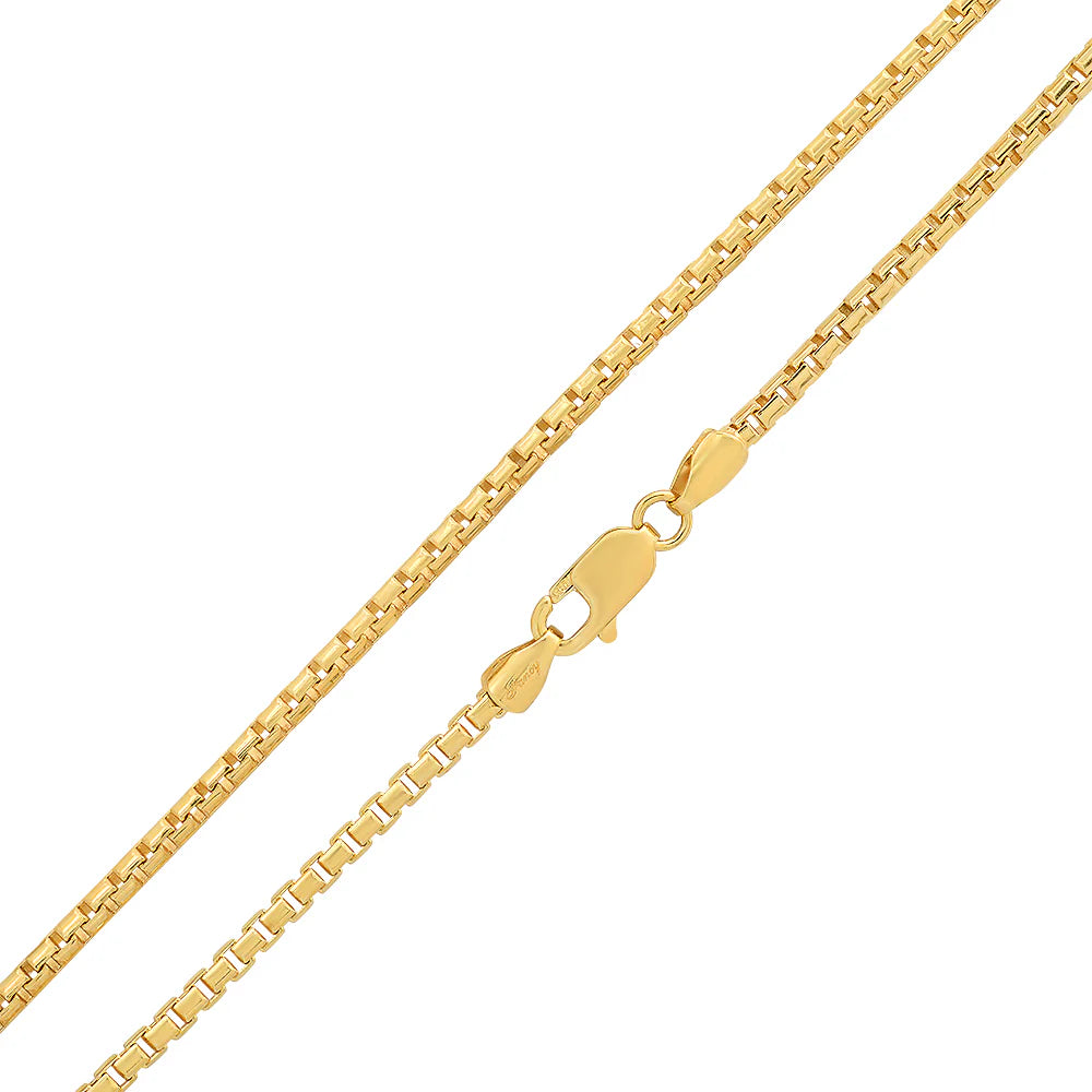 2mm Box Chain - Gold