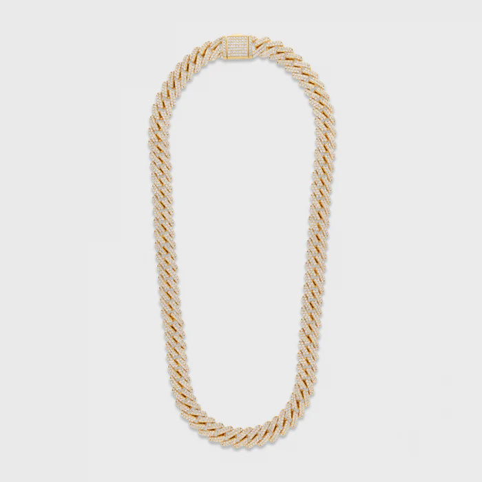 12mm Prong Chain - Gold