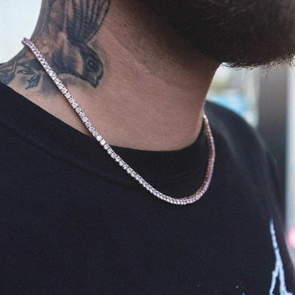 3mm Tennis Chain - Rose Gold