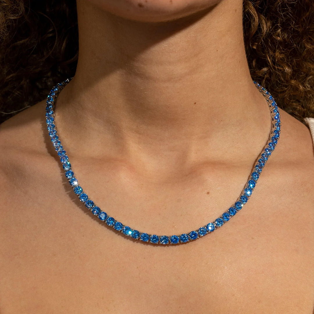 5mm Tennis Chain - Blue