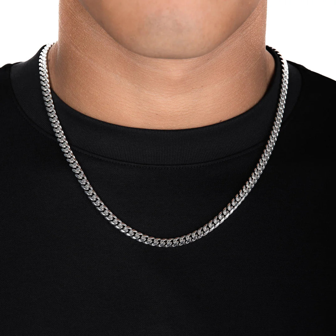 6mm Cuban Link Chain - Silver