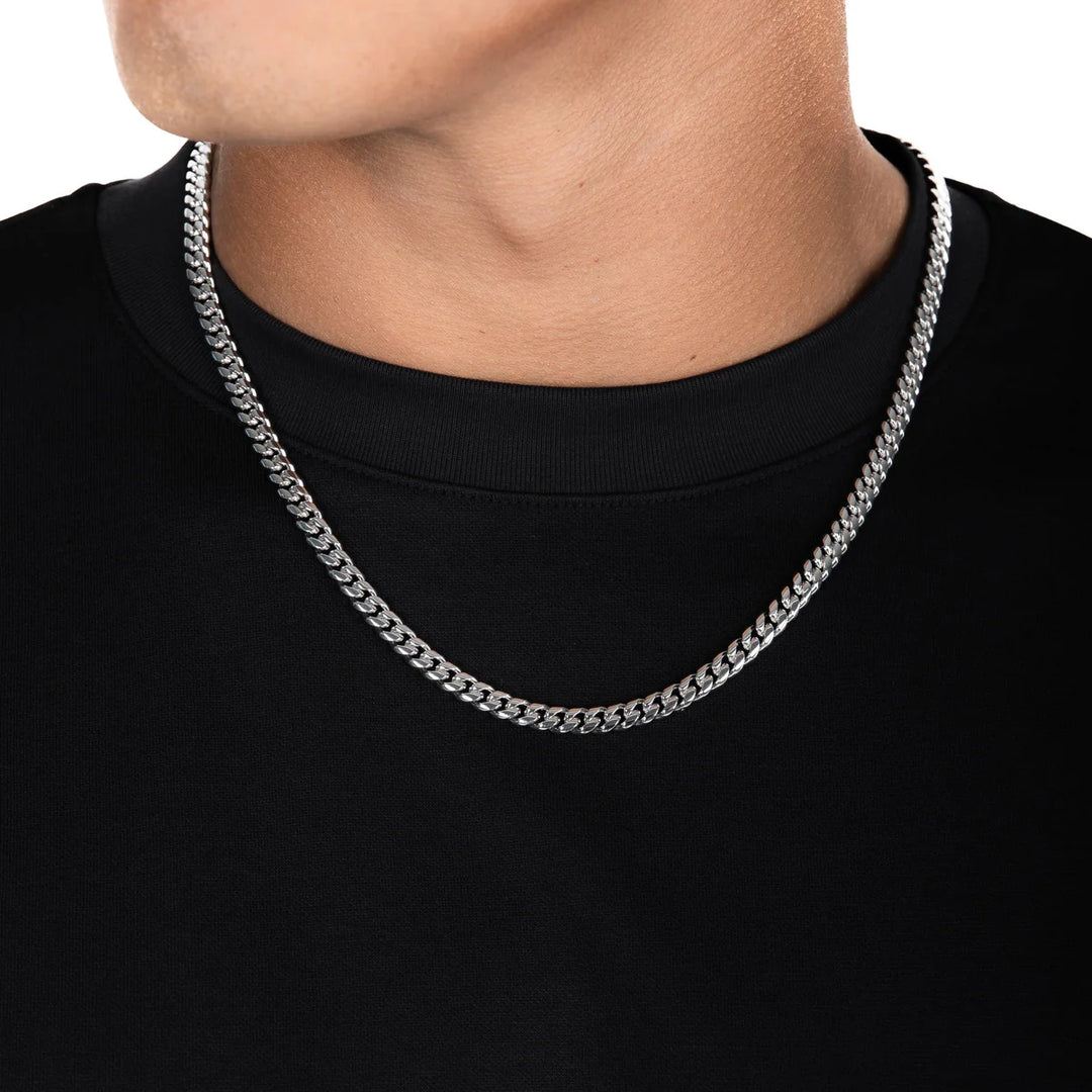 6mm Cuban Link Chain - Silver