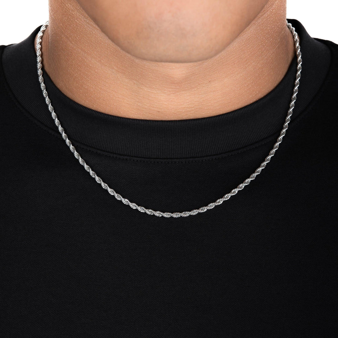 3mm Rope Chain - Silver