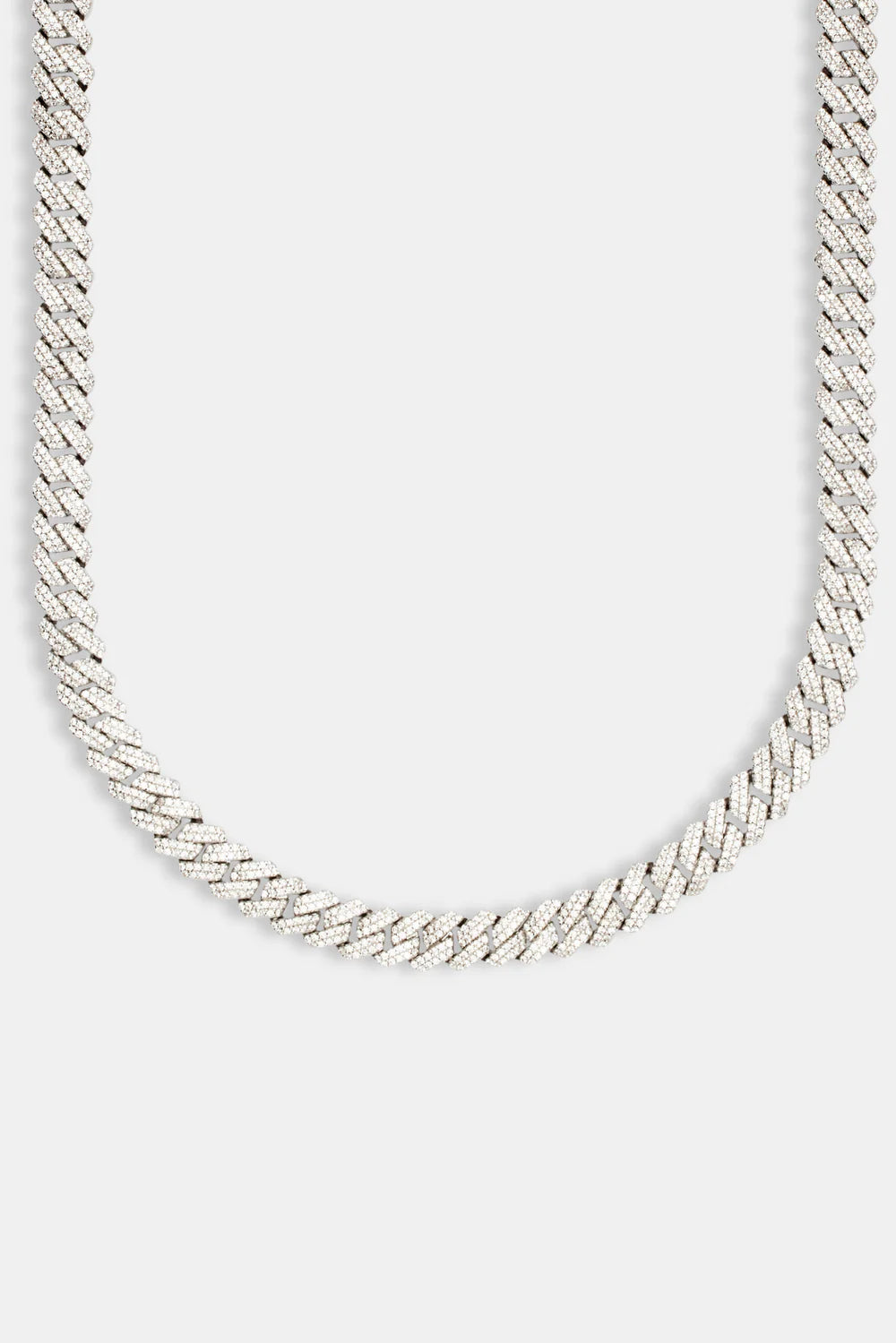 8mm Prong Link Chain - Silver