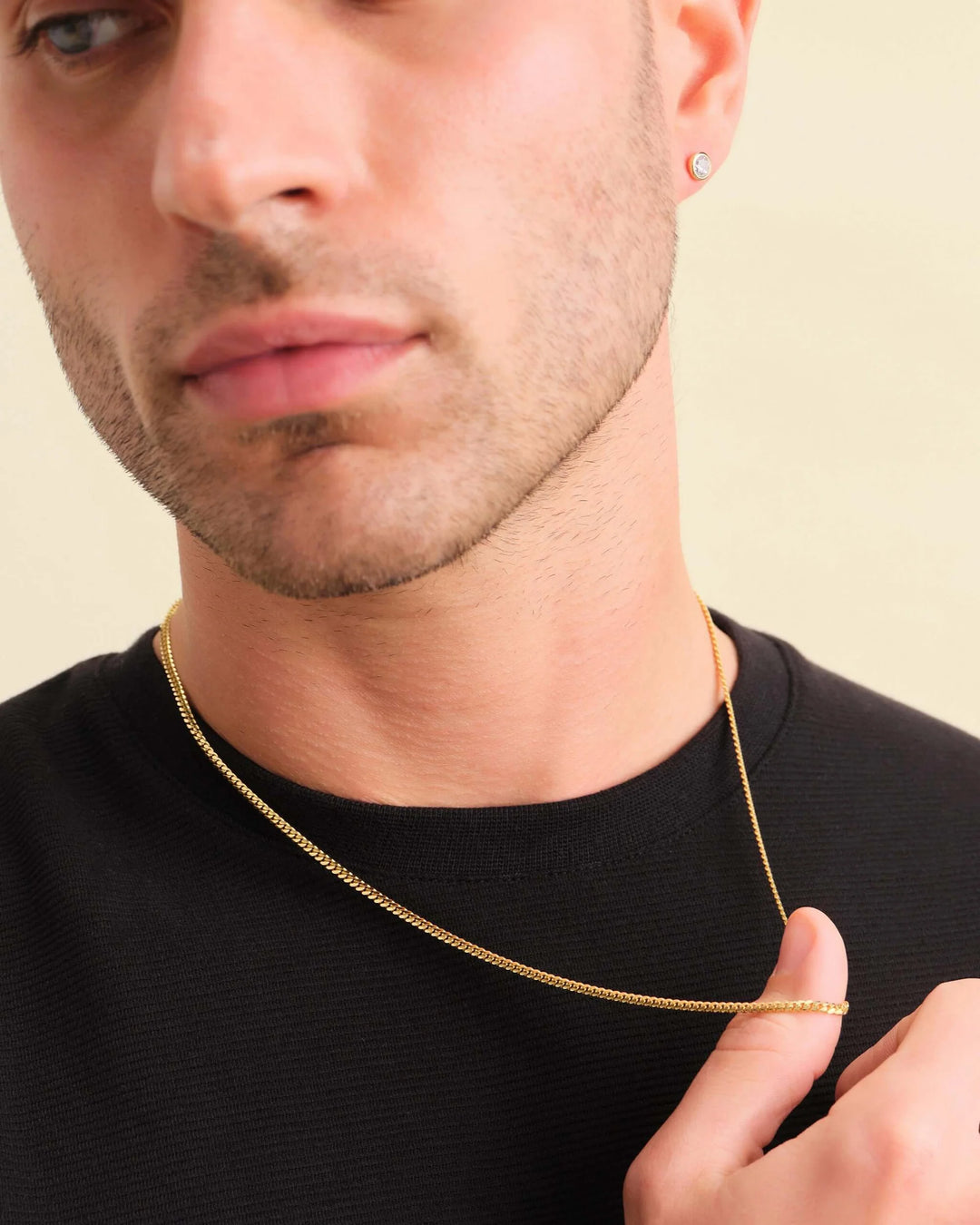 3mm Cuban Link Chain - Gold