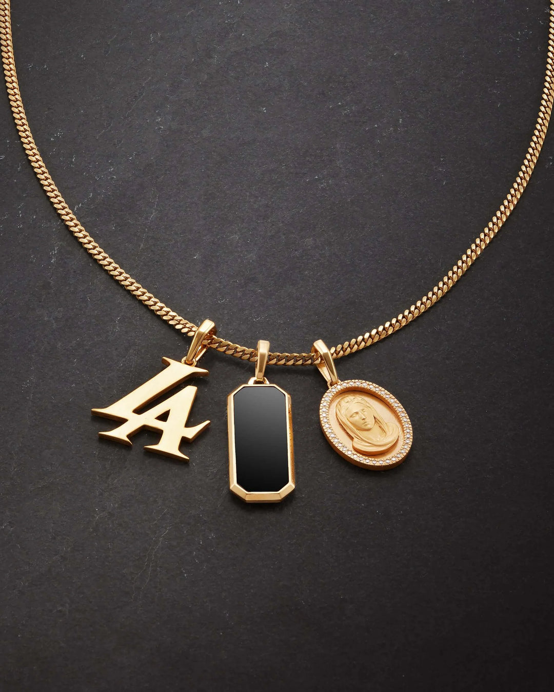 3mm Cuban Link Chain - Gold