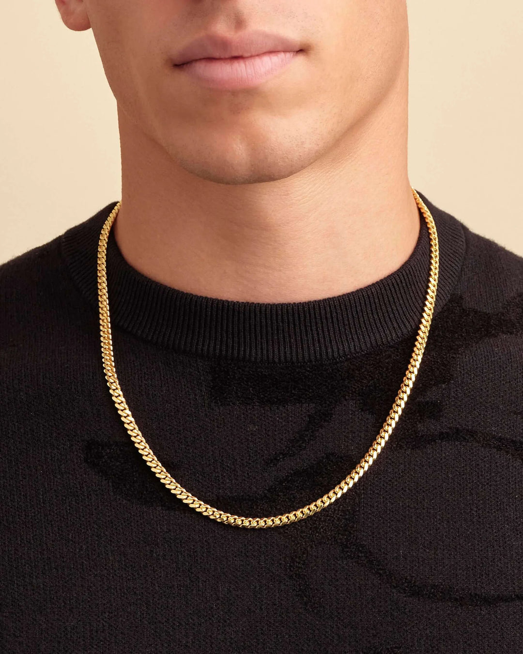5mm Cuban Link Chain - Gold