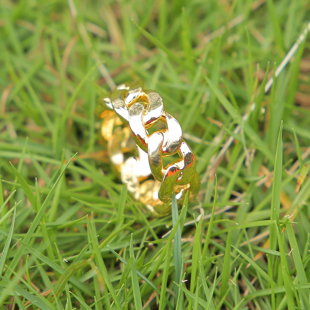 Gold Plated Cuban Link Ring