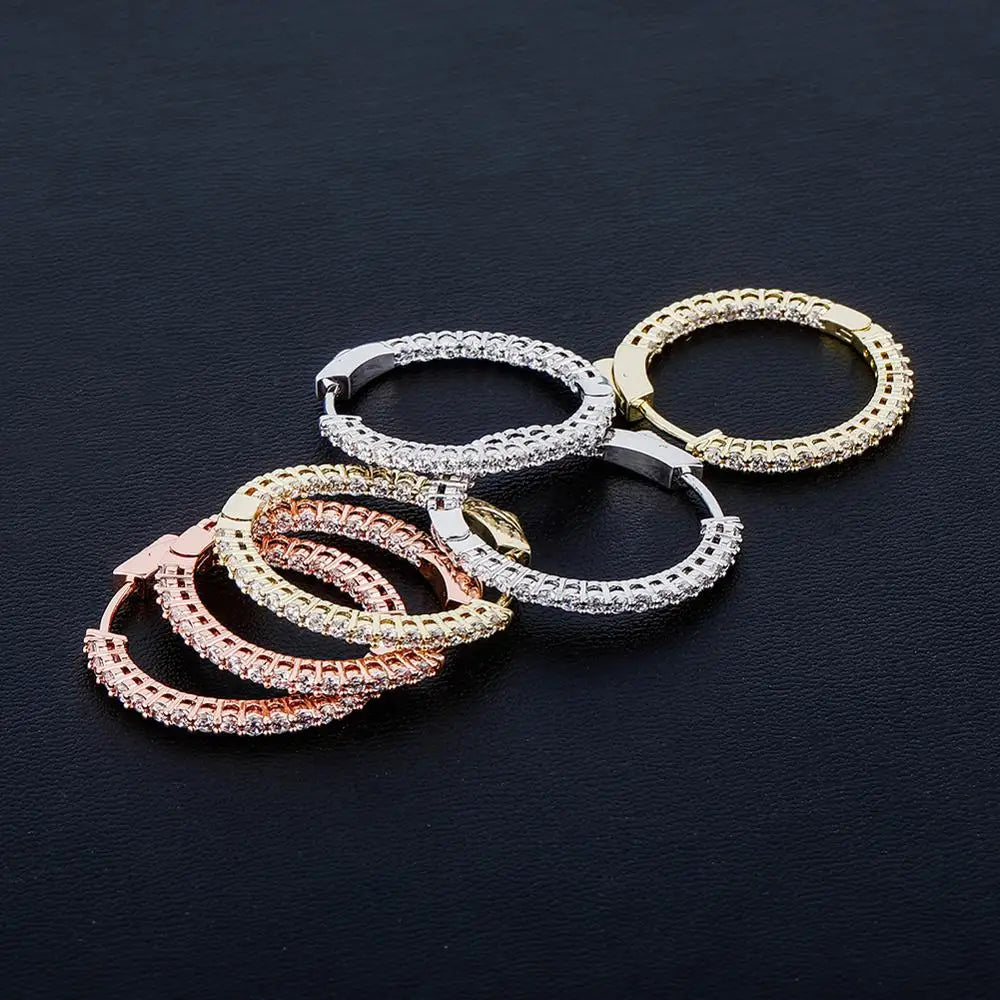 Ice Hoop Earrings