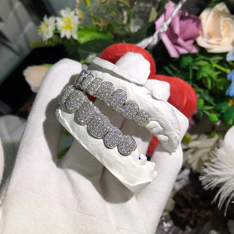 Fully Iced-Out Diamond Grillz