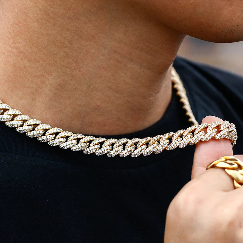 10mm Miami Cuban Link Chain - Gold