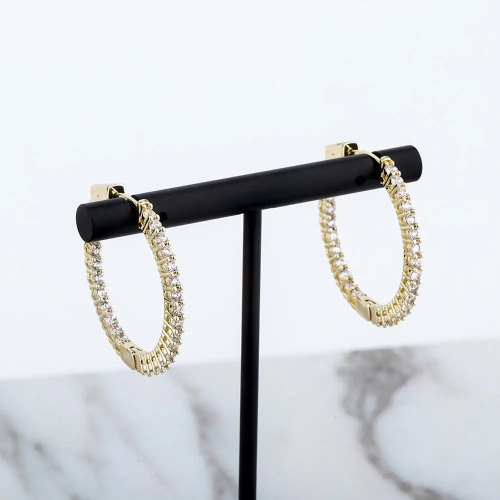 Ice Hoop Earrings