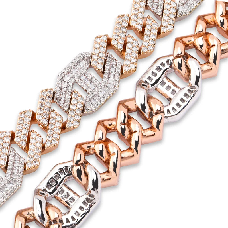 14mm Miami Baguette Cuban Link Chain