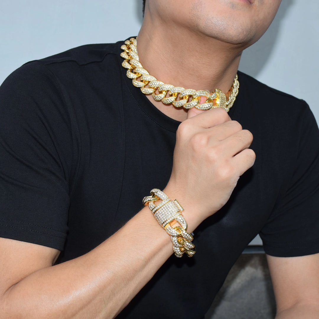 23mm Miami Cuban Link Chain Necklace