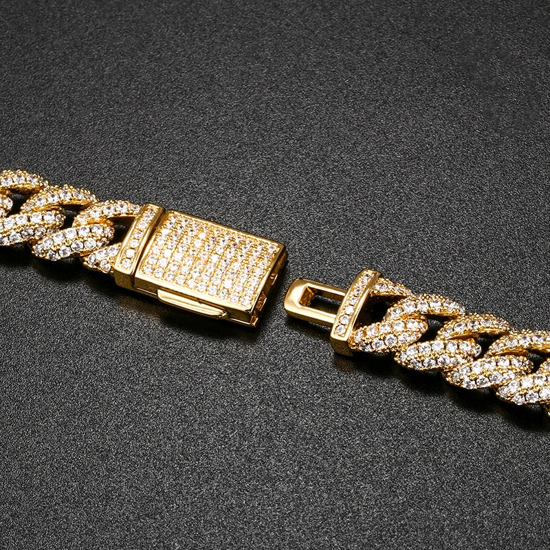 10mm Miami Cuban Link Chain - Gold