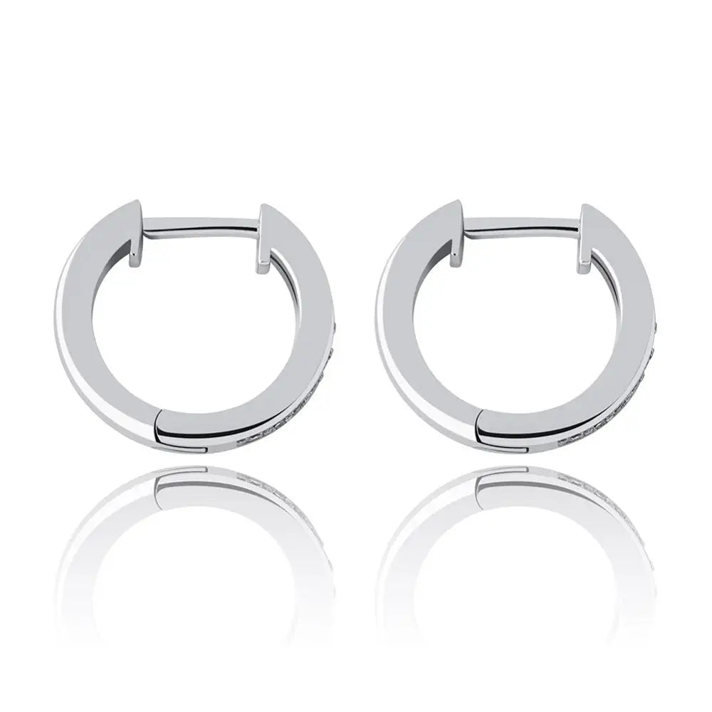 12mm Half Iced Earrings