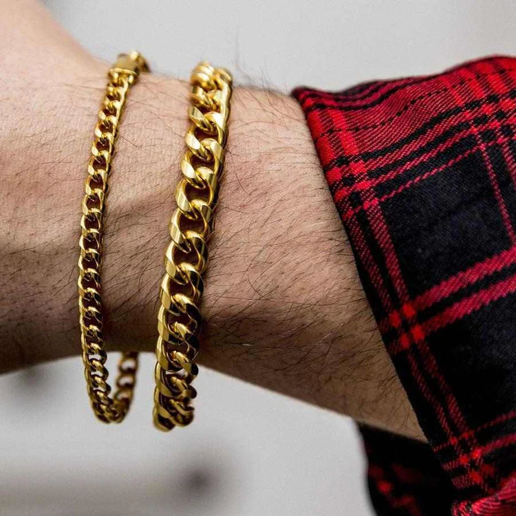 5mm Cuban Link Bracelet - Gold