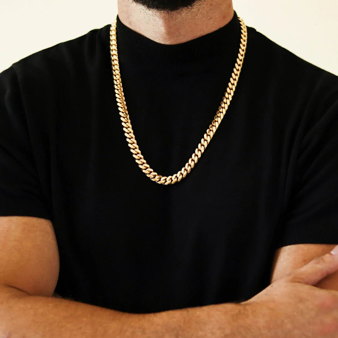 10mm Cuban Link Chain + 11mm Cuban Link Bracelet Bundle