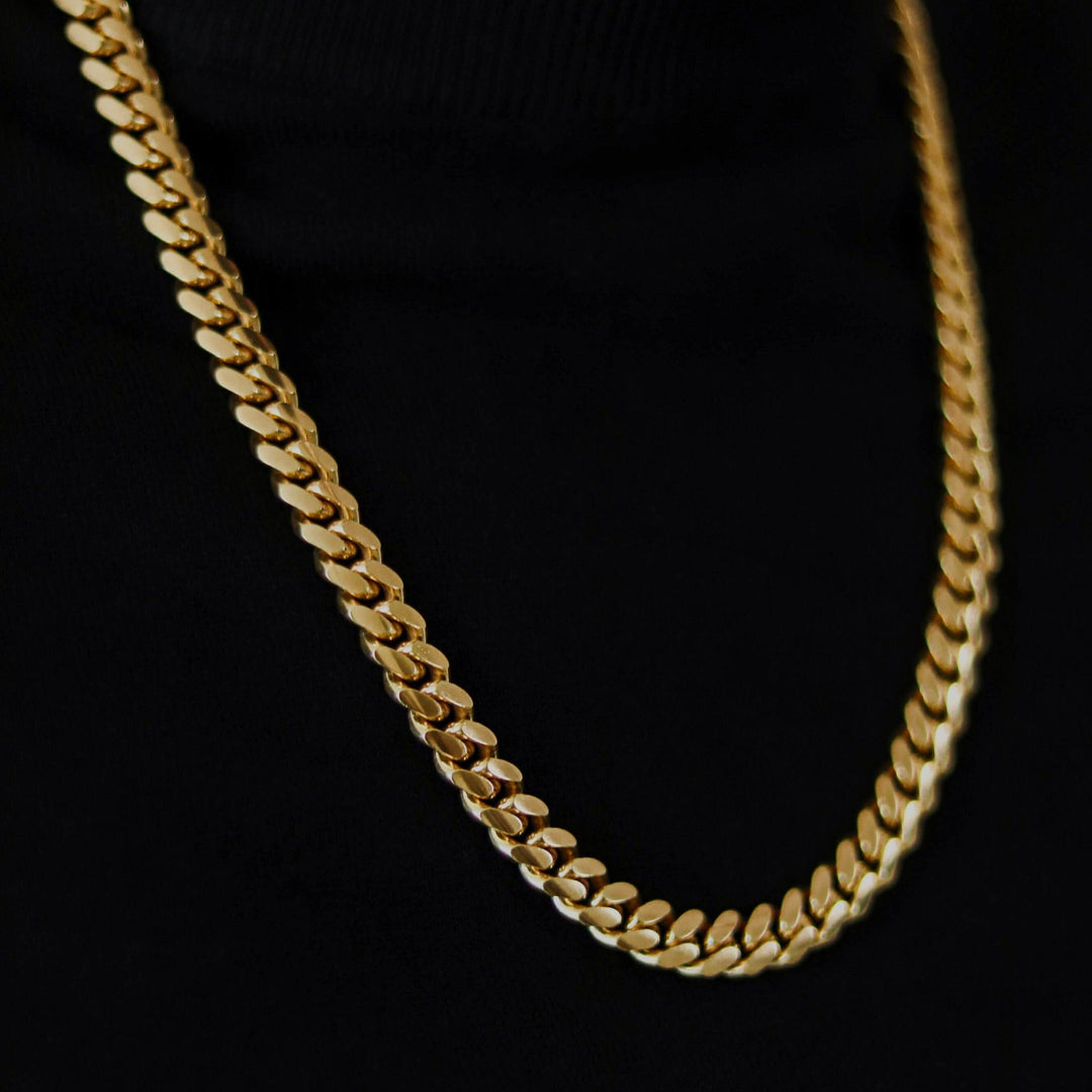 10mm Cuban Link Chain - Gold