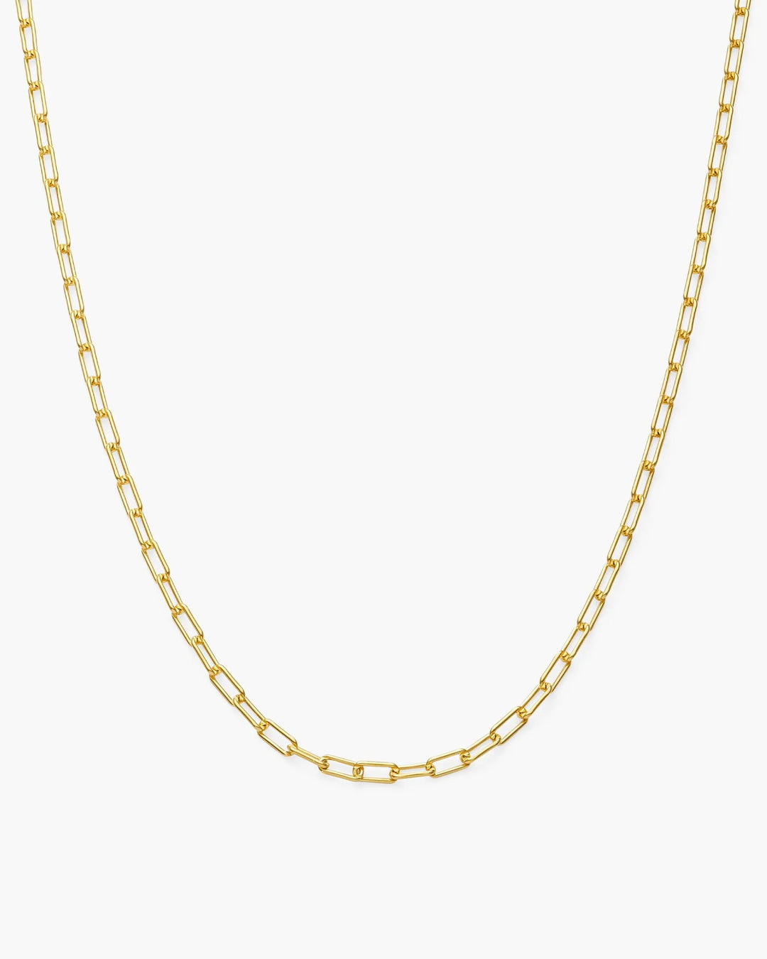 4mm Paperclip Chain - Gold
