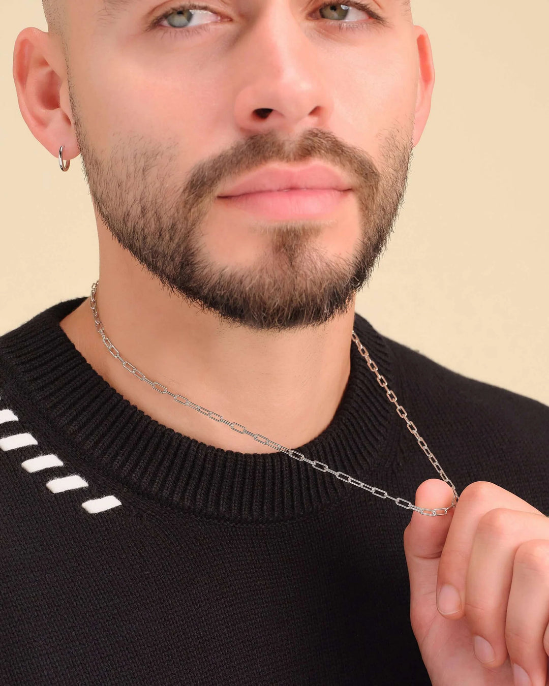 4mm Paperclip Chain - Silver