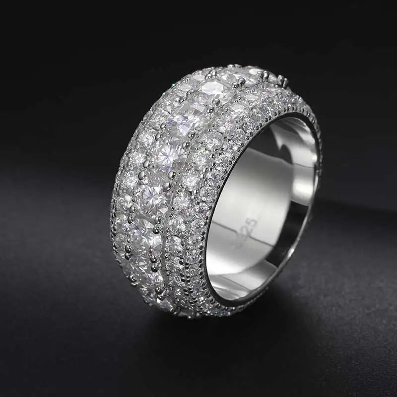 5 Layer Moissanite Band Ring