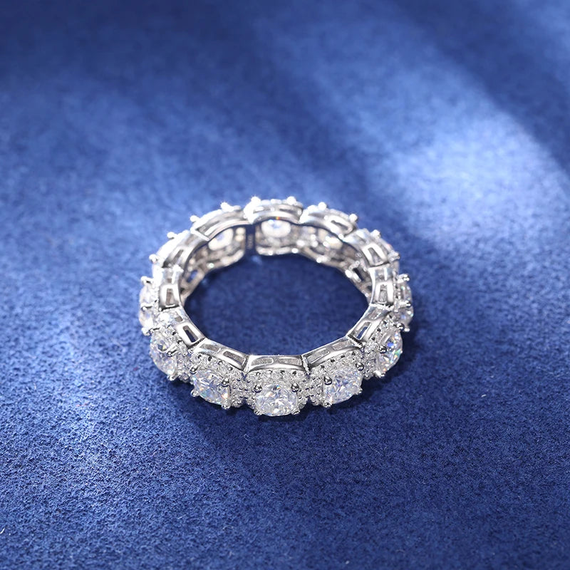 Moissanite Clustered Ring