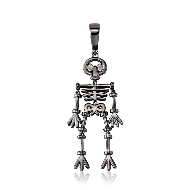 Iced Out Skeleton Skull Pendants