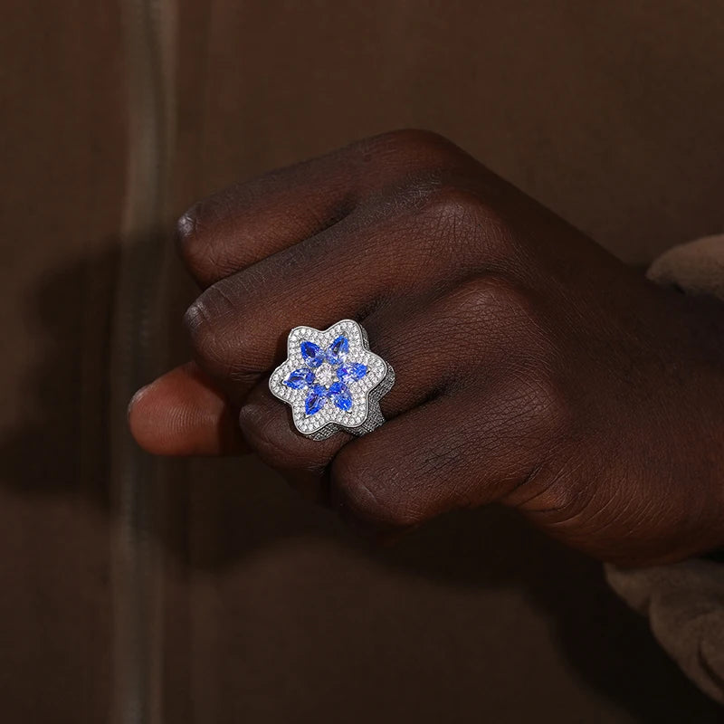 Starlight Sapphire Bloom Ring