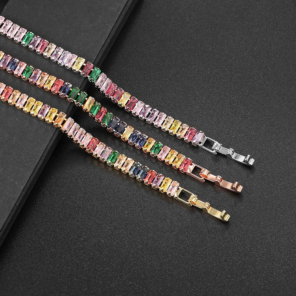 Vibrant Spectrum Tennis Bracelet