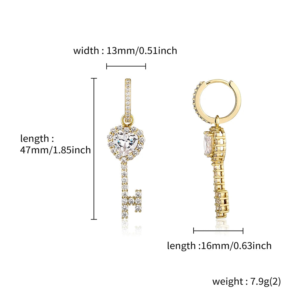 Key Drop Earrings