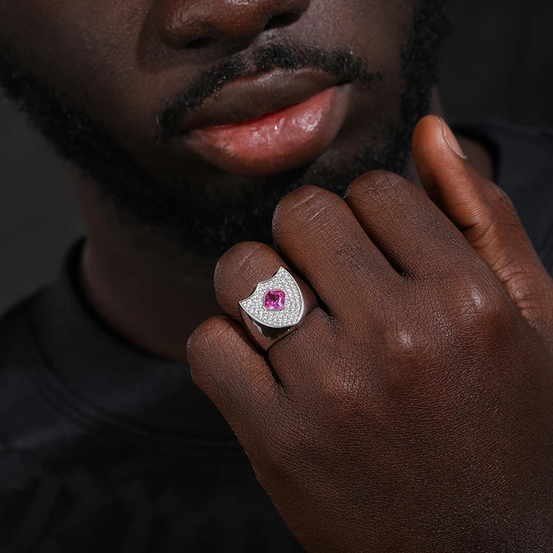 Pink Shield Ring