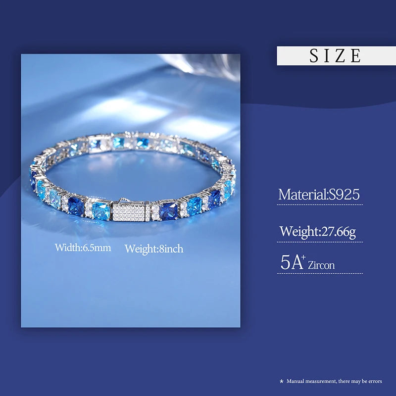 Oceanic Ice Tennis Bracelet