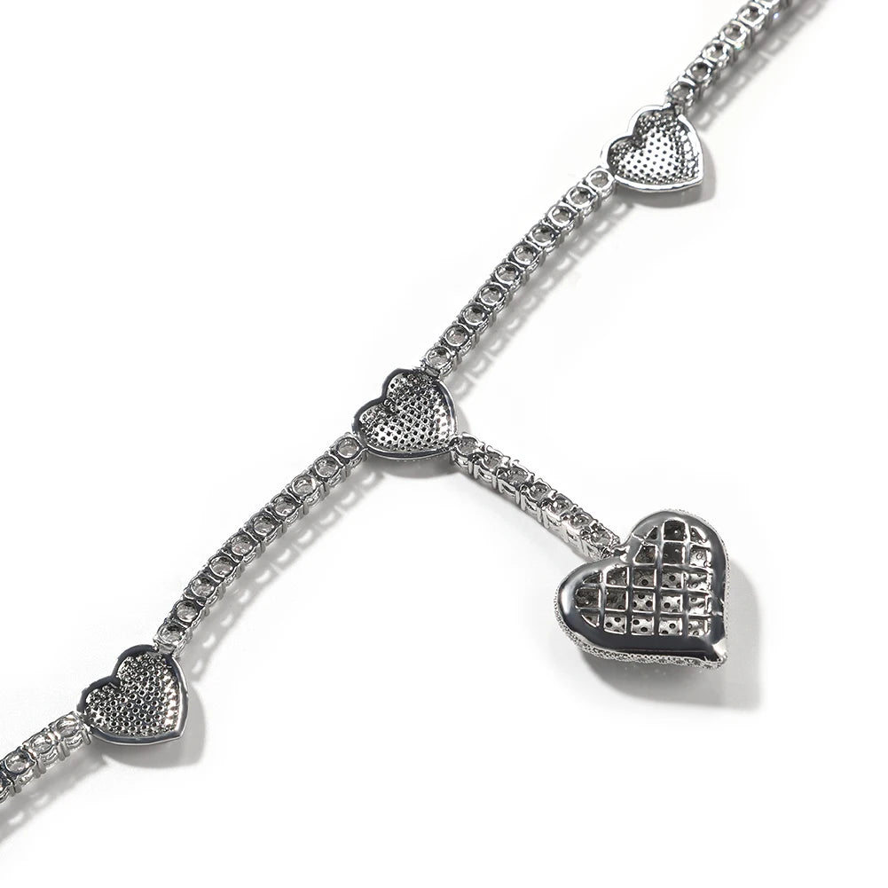 Heart of Elegance: Diamond Drop Necklace