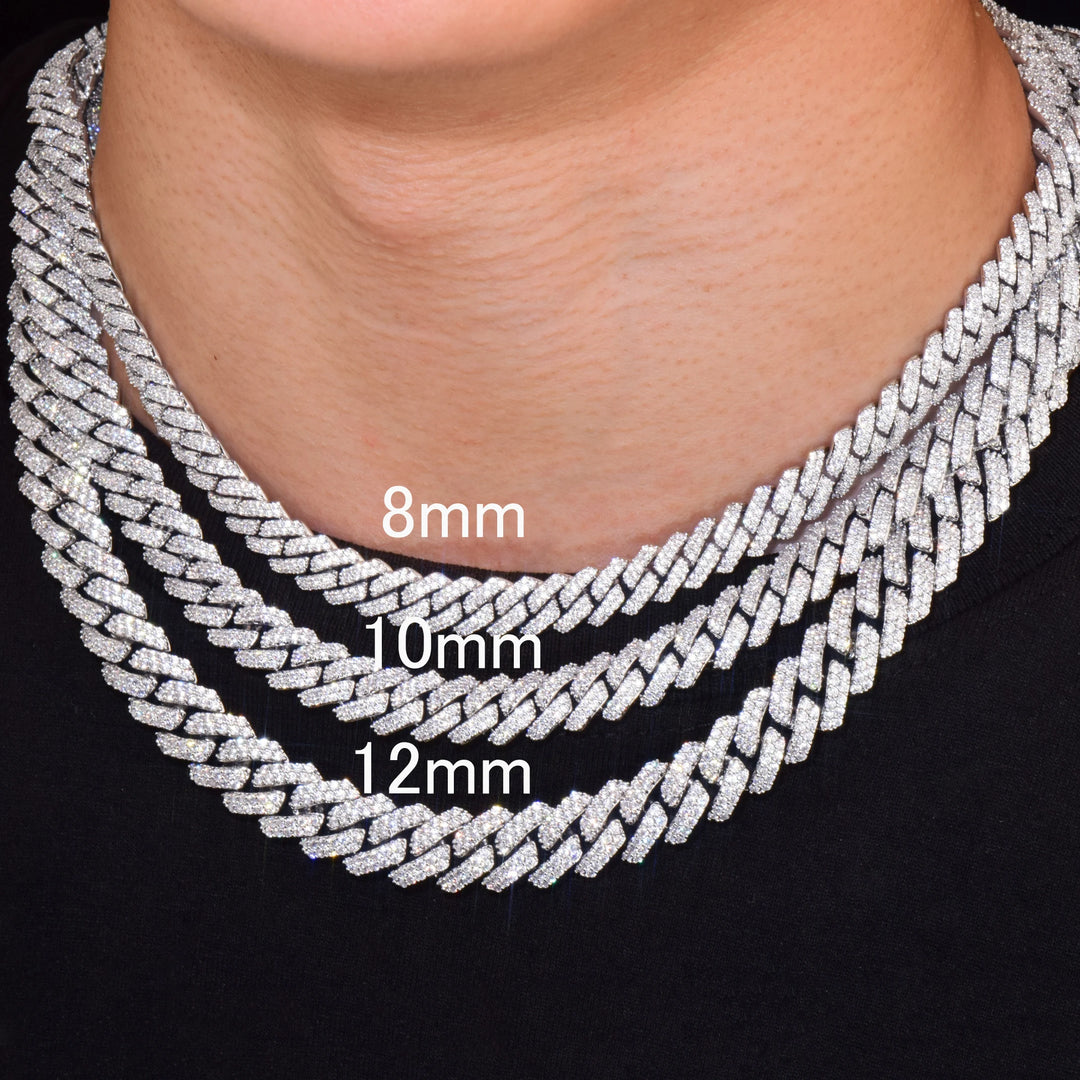 10mm Prong Chain - Silver