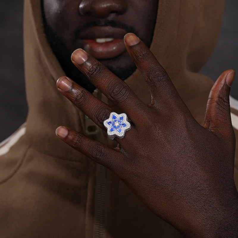 Starlight Sapphire Bloom Ring