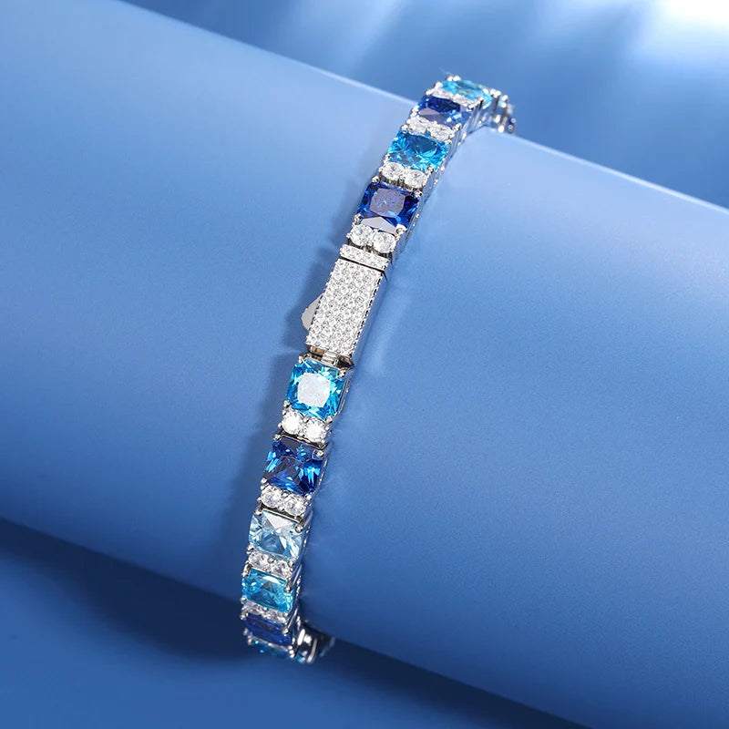 Oceanic Ice Tennis Bracelet