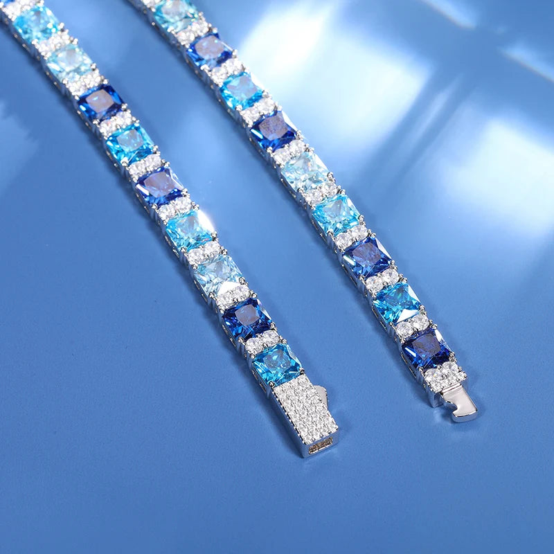 Oceanic Ice Tennis Bracelet