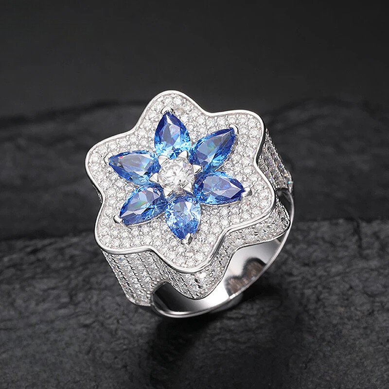 Starlight Sapphire Bloom Ring