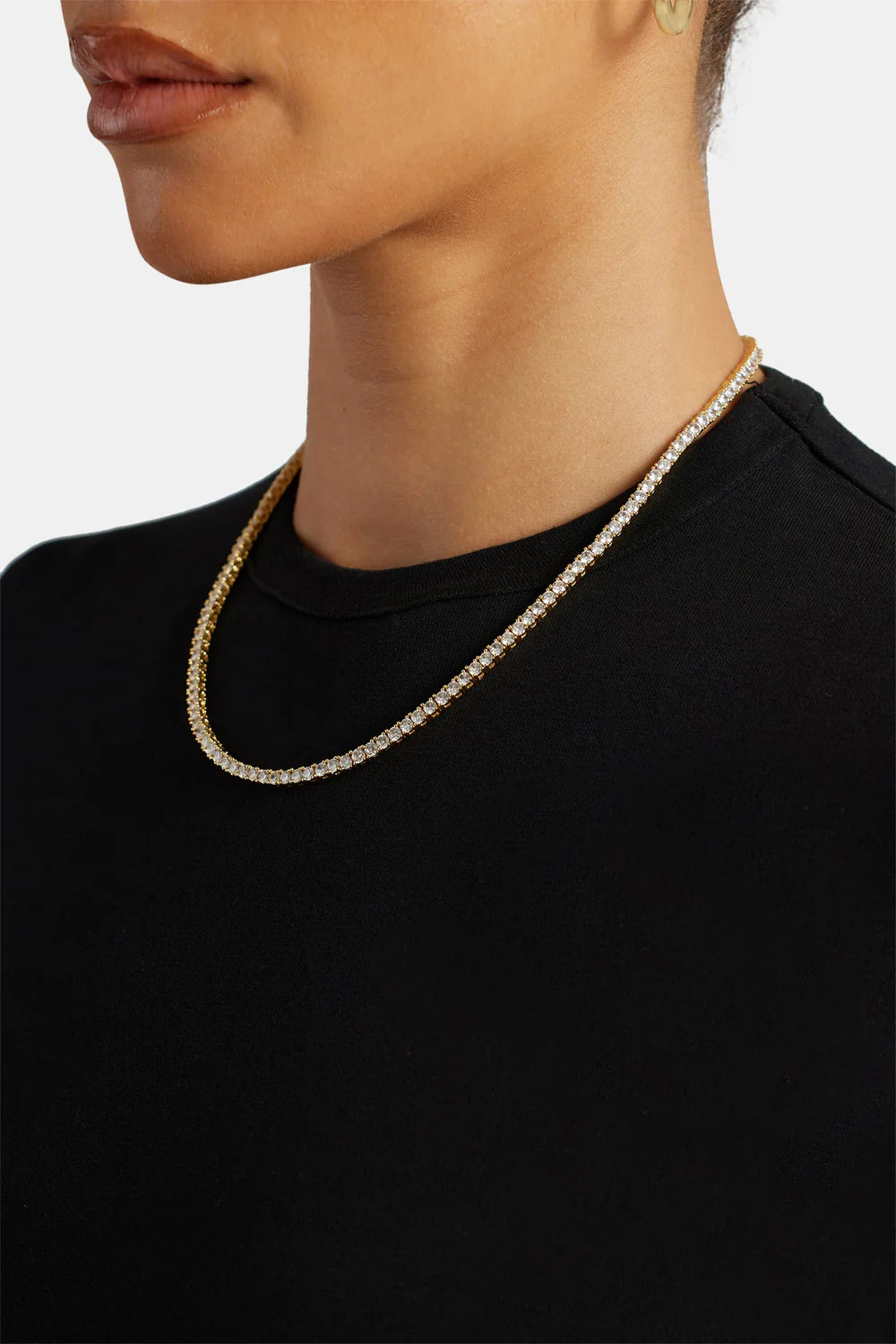 3mm Tennis Chain - Gold