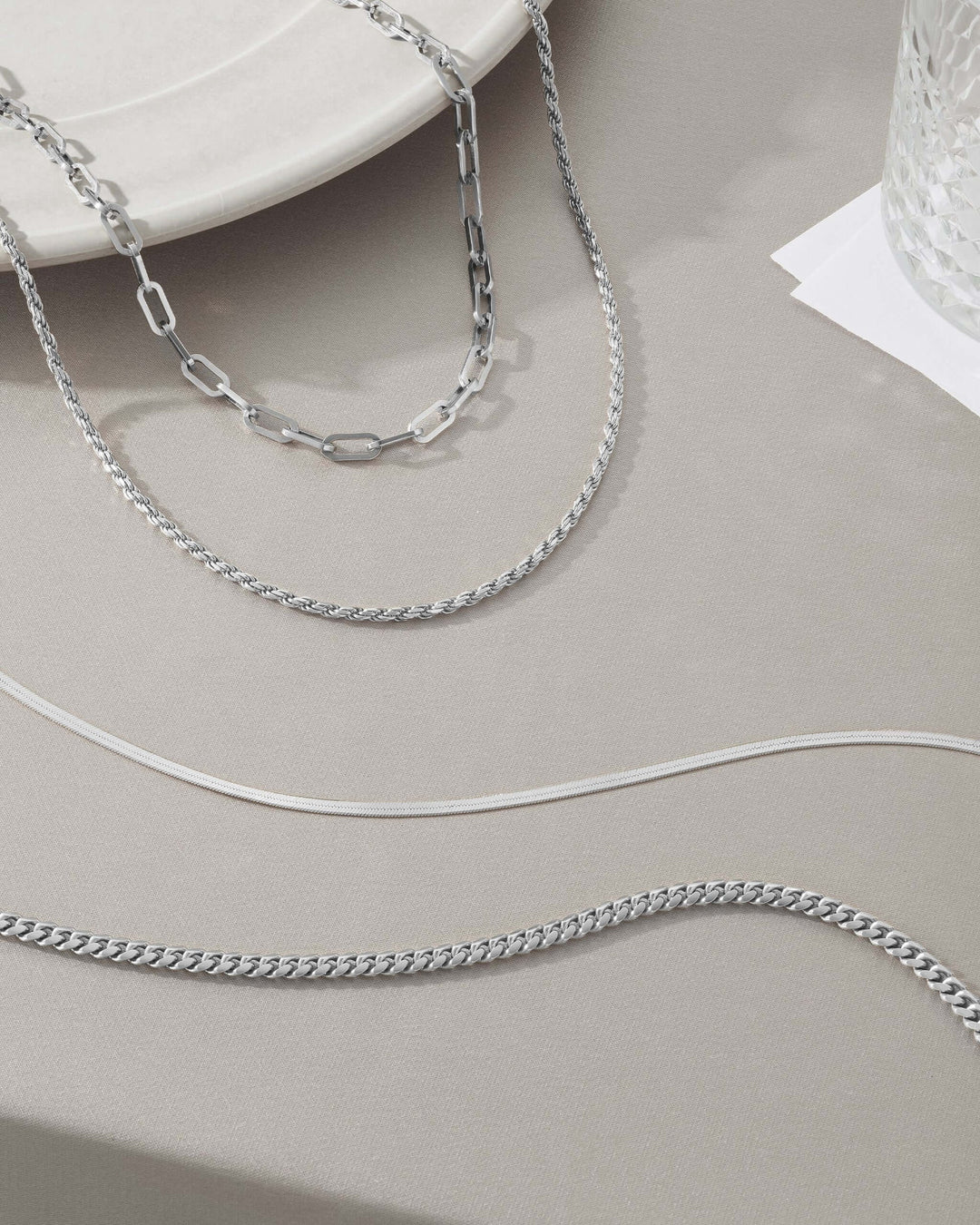 3mm Herringbone Chain - Silver