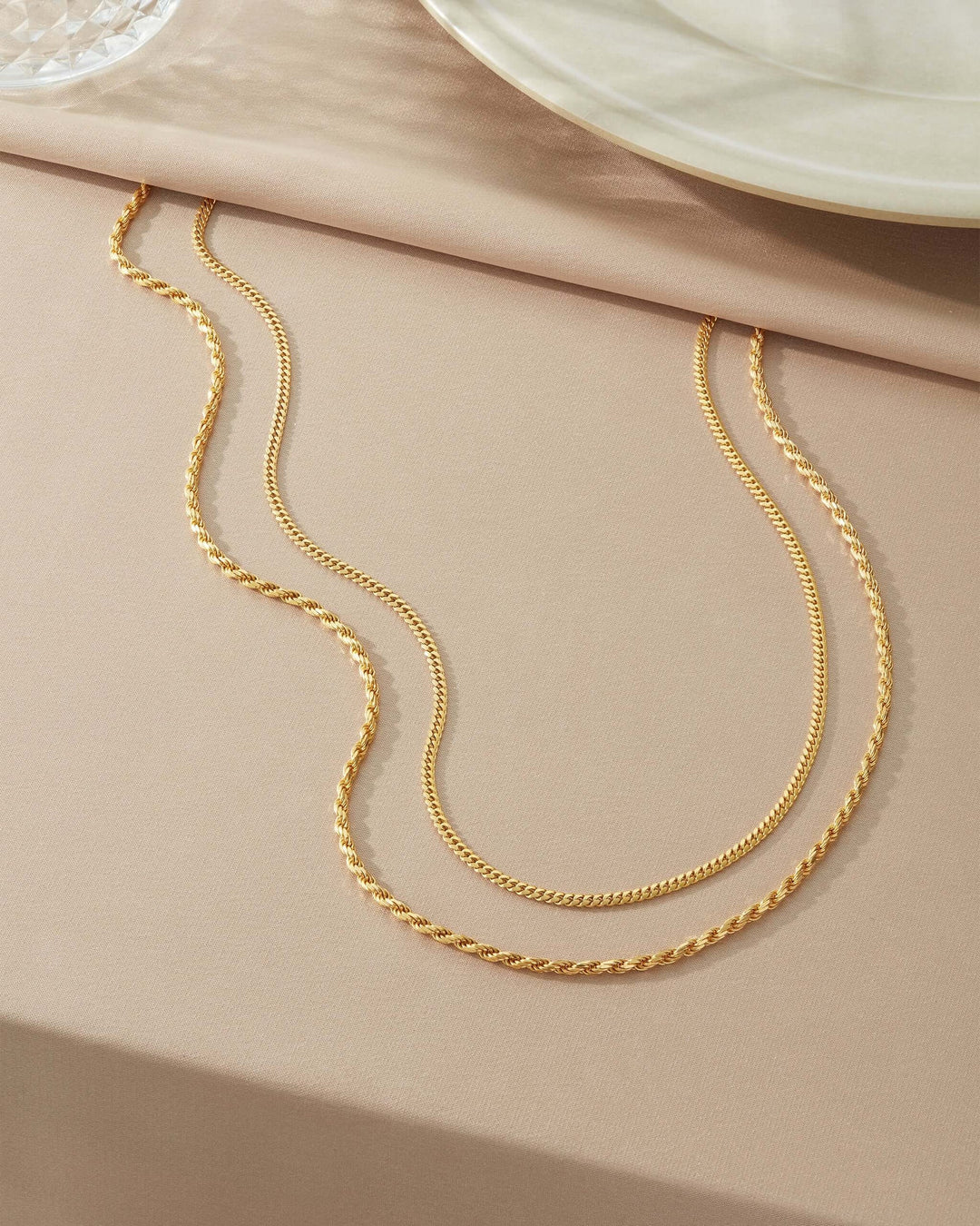 3mm Cuban Link Chain - Gold