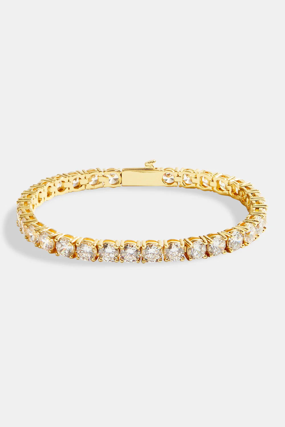 5mm Moissanite Tennis Bracelet - Gold