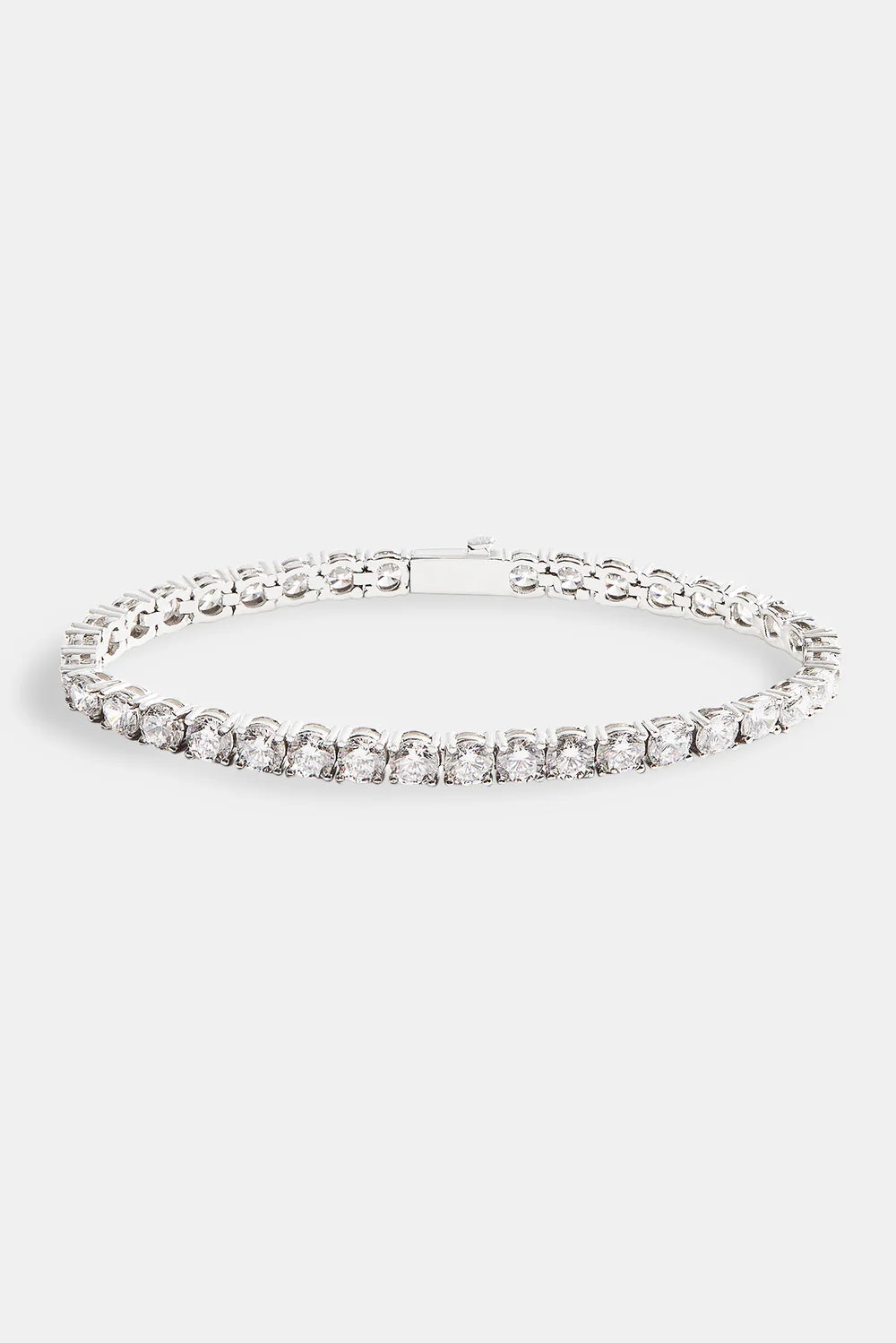 5mm Moissanite Tennis Bracelet - Silver